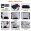 4 Tiers Cat Cage Rolling Metal Cat Playpen Enclosures Cat Kennel House Ferret Crate