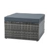 Patio Furniture, Outdoor Furniture, Seasonal PE Wicker Furniture,5 Set Wicker Furniture With Plywood Coffee Table,with lift TOP Coffee Table