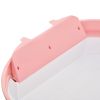 PawHut Covered Litter Box, Litter Box with a Lid, Scoop Enclosed Drawer & Skylight for Cats That's Easy to Clean, Pink