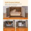 WoodyWonders Cat Tree with Litter Box Furniture Hidden Enclosure, 2-in-1 Modern Tower, Cat Condo with Scratching Posts