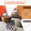 Cat Scratching Board with Ball, Triangle Cat Scratching Cardboard, Multiple Scratching Angles, 2-in-1 Scratching Lounge Bed, Recyclable and Durable