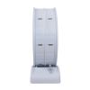 Cat Running Wheel, Small Animal Exercise Treadmill w/ Locking Mechanism, Carpet Runway, Cat Teaser Toy, Indoor, White Gray