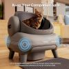 M1 Open-Top Self Cleaning Cat Litter Box, Automatic Cat Litter Box with APP Control, Odor-Free Waste Disposal