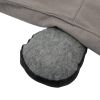 Collapsible Cat Tunnel Bed for Indoor Cats, Washable Cat Hide Tunnel with Hanging Toys and Cushion Mat, Gray
