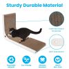 Indoor L Shaped Cat Scratcher with Cat Interactive Toy Cardboard 23.62in High Lounge Bed