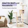 67' Tall Cat Tree Things for Cats Trees Extra Large Cat Tree - 8 Levels Wood Cat Tower W/Cat Condo Cats Accessories Pets Scraper