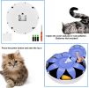 FluffyDream Automatic Electric Magnetic Spinning Cat Toys, Interactive, Rotation Cat Exercise Teaser Toy with Emulational Mouse, Fluffy Tails
