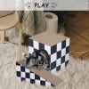 Cat Scratching Board with Ball, Triangle Cat Scratching Cardboard, Multiple Scratching Angles, 2-in-1 Scratching Lounge Bed, Recyclable and Durable