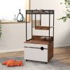 Cat Litter Box Enclosures with Cat Tree Tower, Cat Furniture ,Cat Cabinet