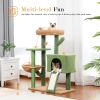 Cactus Cat Tree Tower with Sisal Scratching Post Board for Indoor Cats Condo Kitty Play House Perch rascador gato arbre √† chat