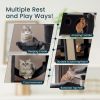 65in Larger Cat Tree Tower Condo for Indoor Cats, Multi-Level Furniture Activity Center Dark Grey