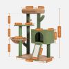 Cactus Cat Tree Tower with Sisal Scratching Post Board for Indoor Cats Condo Kitty Play House Perch rascador gato arbre √† chat
