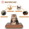 Fluffydream Cat Scratcher, Cardboard Lounge Bed, Bone Shape Design, Recyclable Corrugated Scratching Pad, Stable and Durable, Furniture Protector