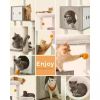 Basket Tree for Cats 2-in-1 Modern Cat Tower Perch 72.8-Inch Tall Cat Condo With Scratching Posts Washable Cushions Supplies Pet