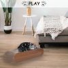 Fluffydream Cat Scratcher, Cardboard Lounge Bed, Bone Shape Design, Recyclable Corrugated Scratching Pad, Stable and Durable, Furniture Protector
